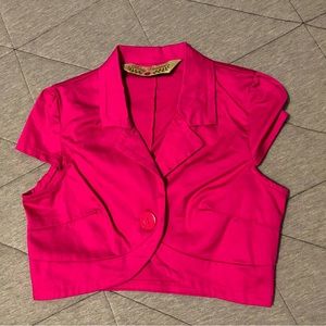 Pink crop jacket